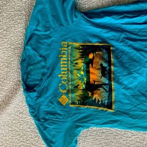 Columbia T- washed never worn. Small